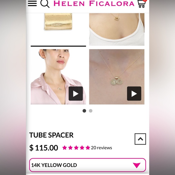 ❌SOLD❌Helen Ficalora 14k gold tube spacer - Picture 6 of 7